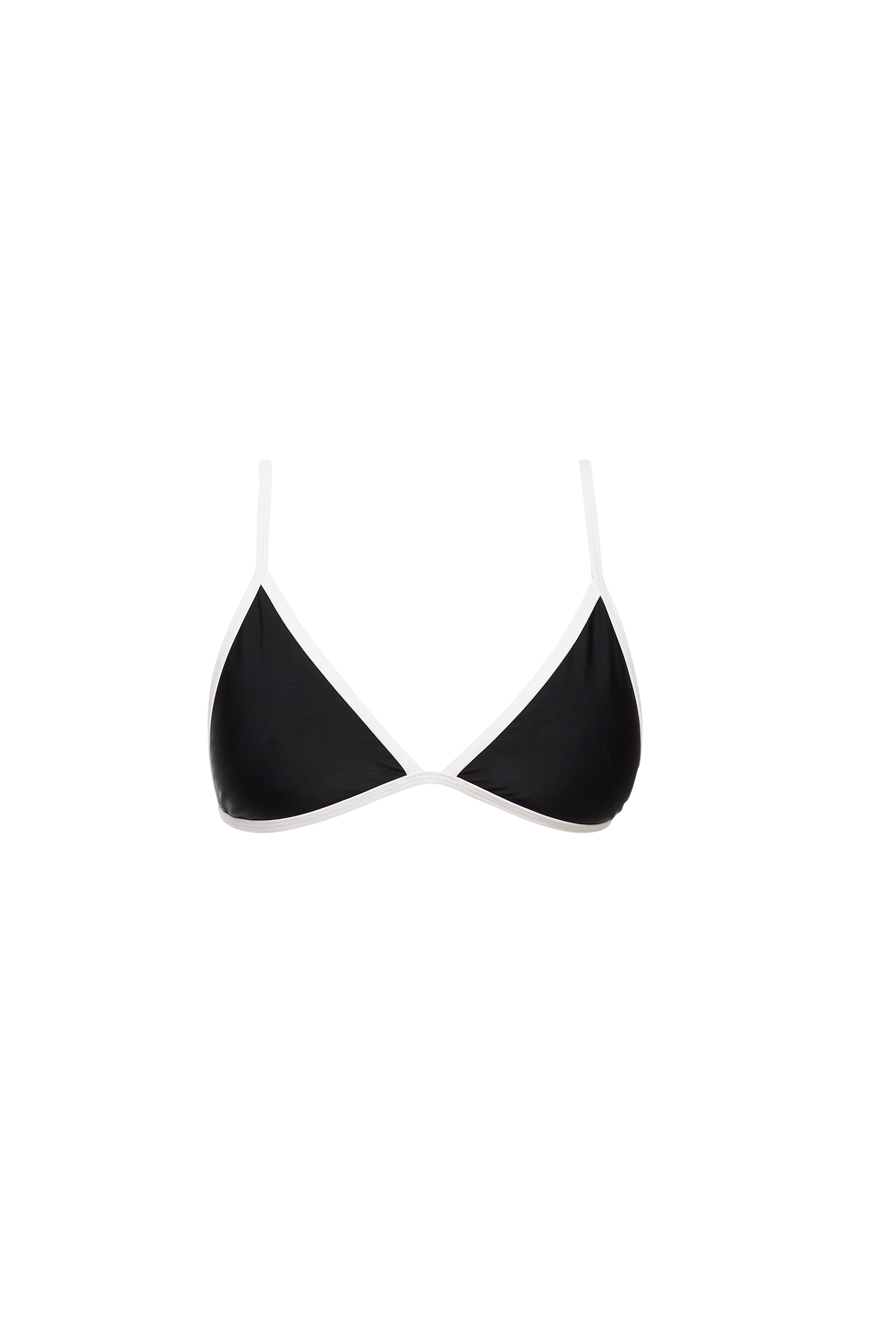 Provence Bikini Top - Black & White