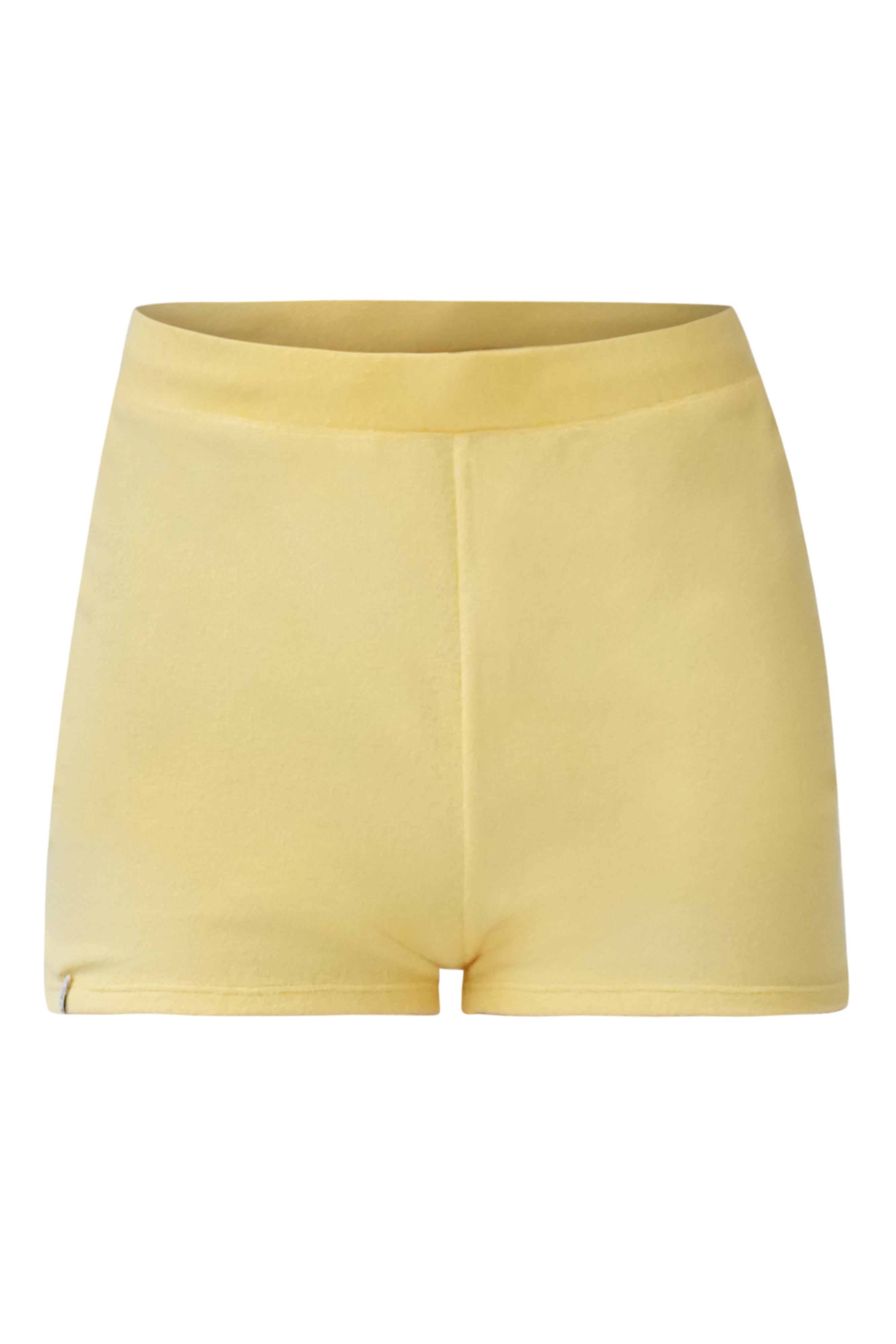 Butter Yellow Terry Hot Pants