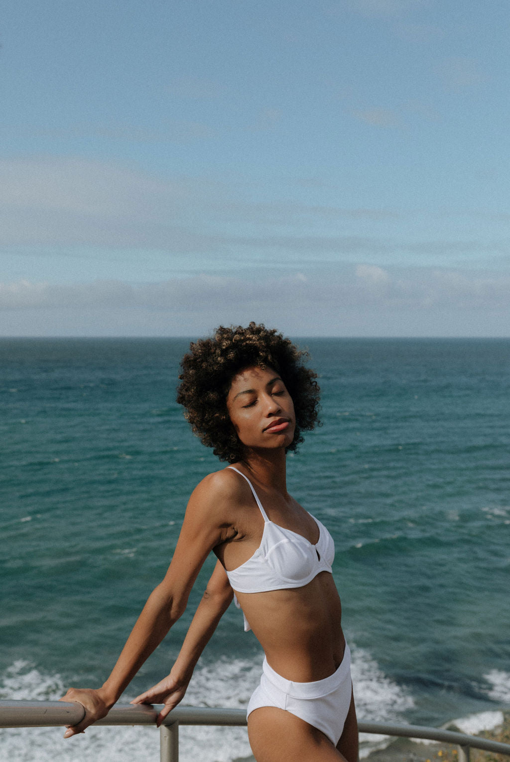 Capri Bikini Top - White
