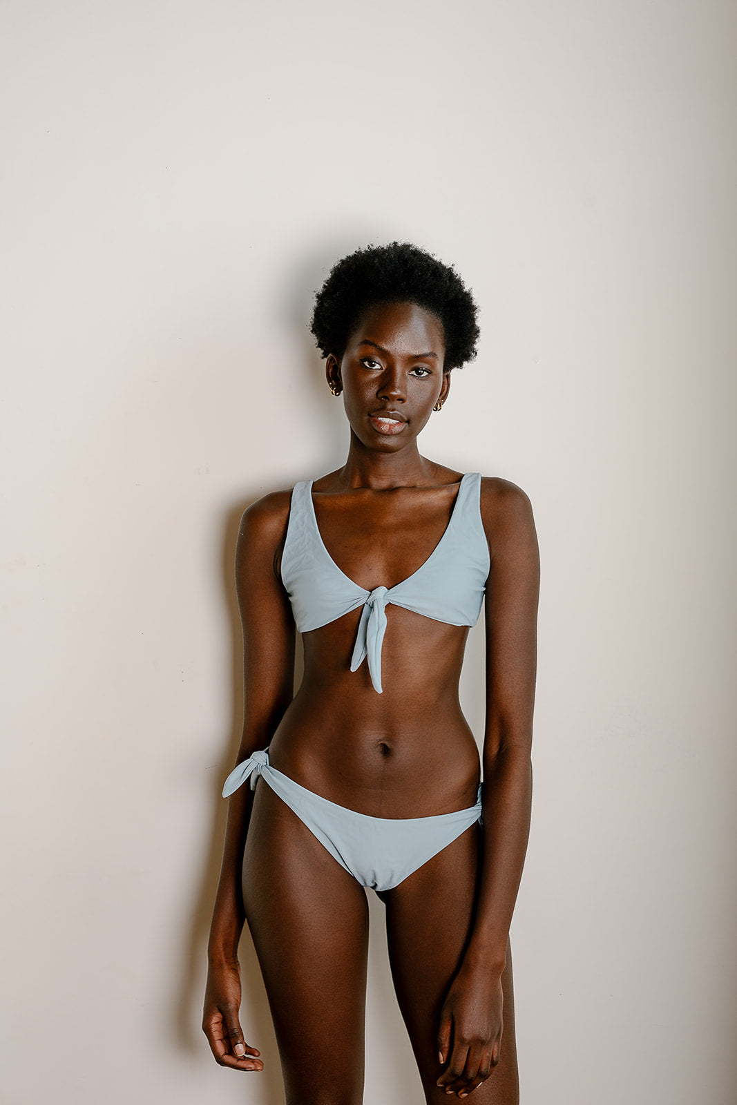 prairie swim seaglass blue high hip tie side bikini bottom canadian brand luxe classic swimwear