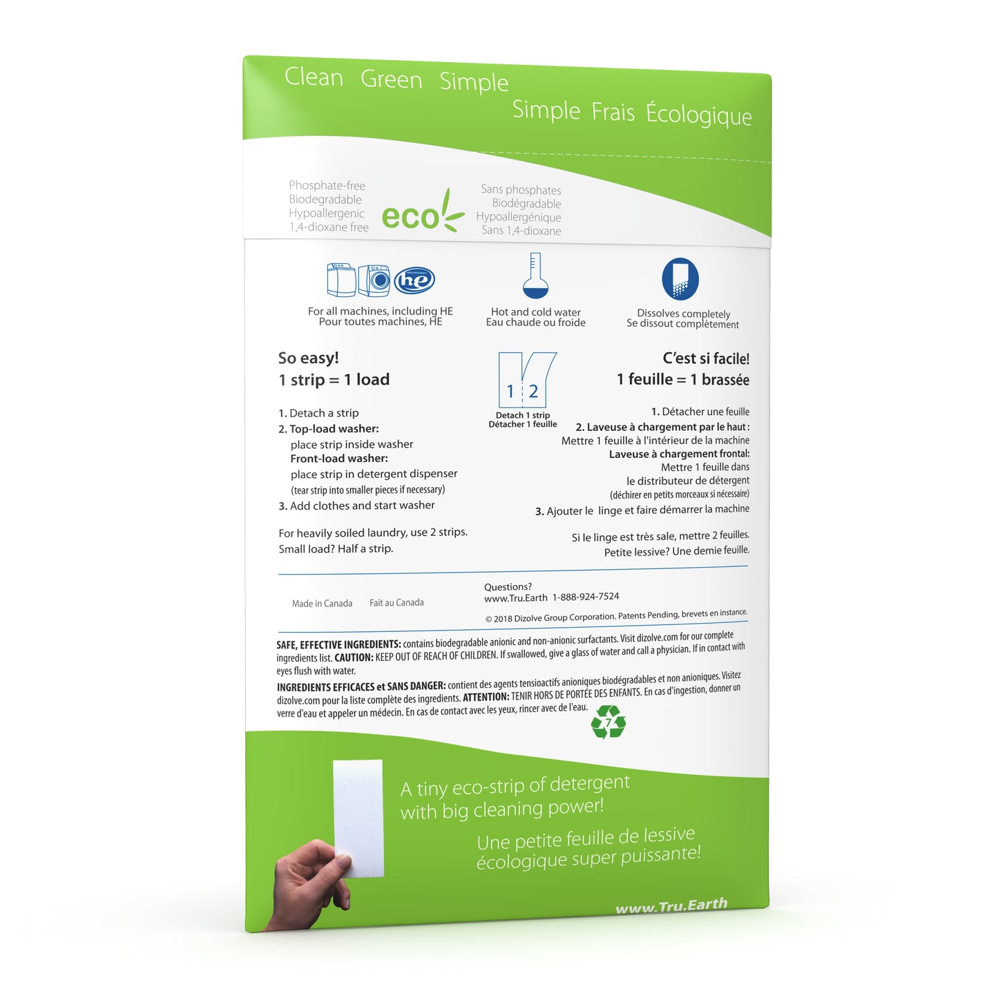 Tru Earth Eco-Strips Laundry Detergent - Fragrance Free