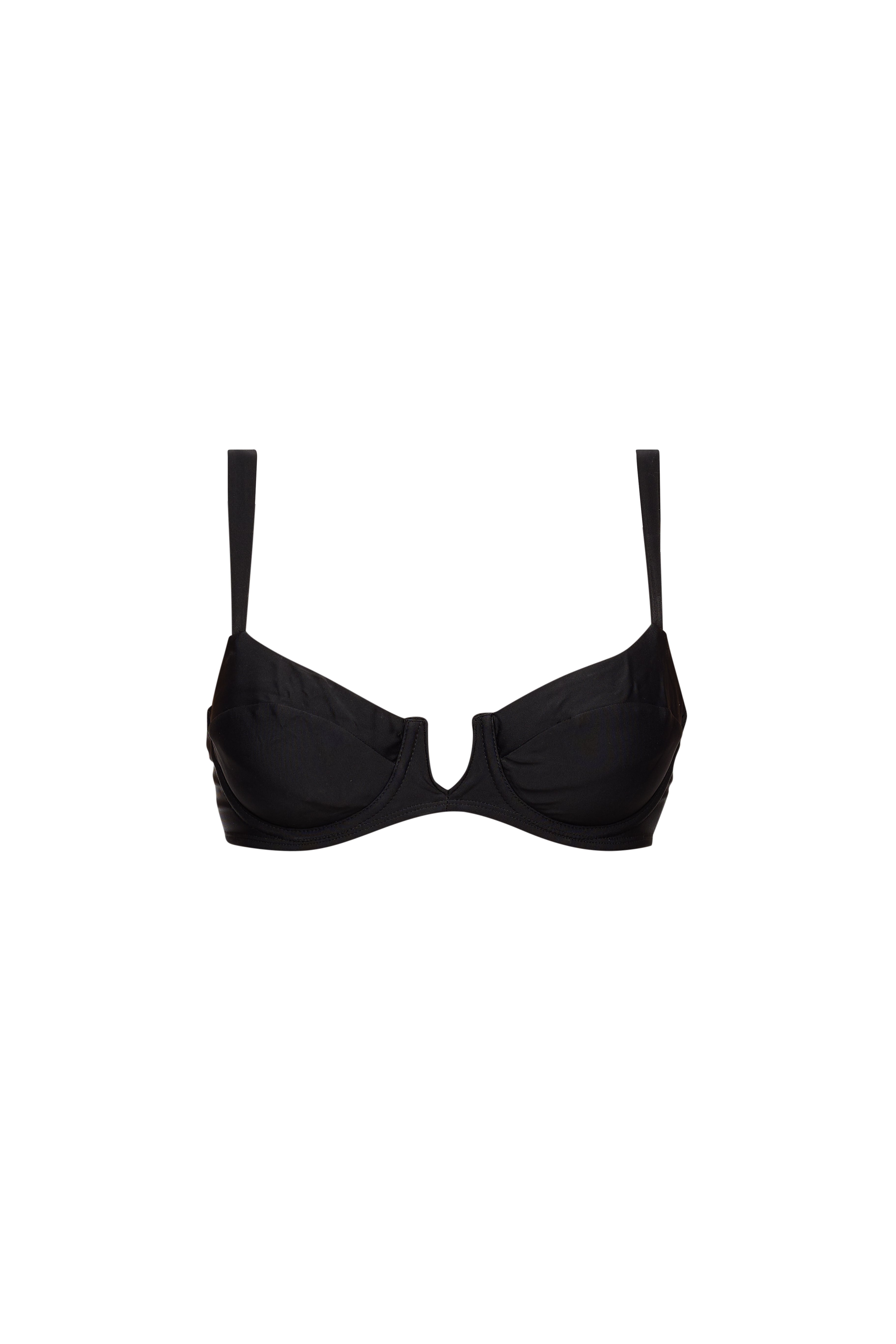 Capri Bikini Top - Black