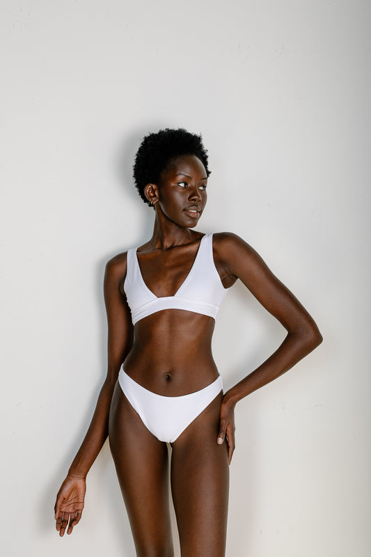 Tofino Bikini Top - White (reversible)