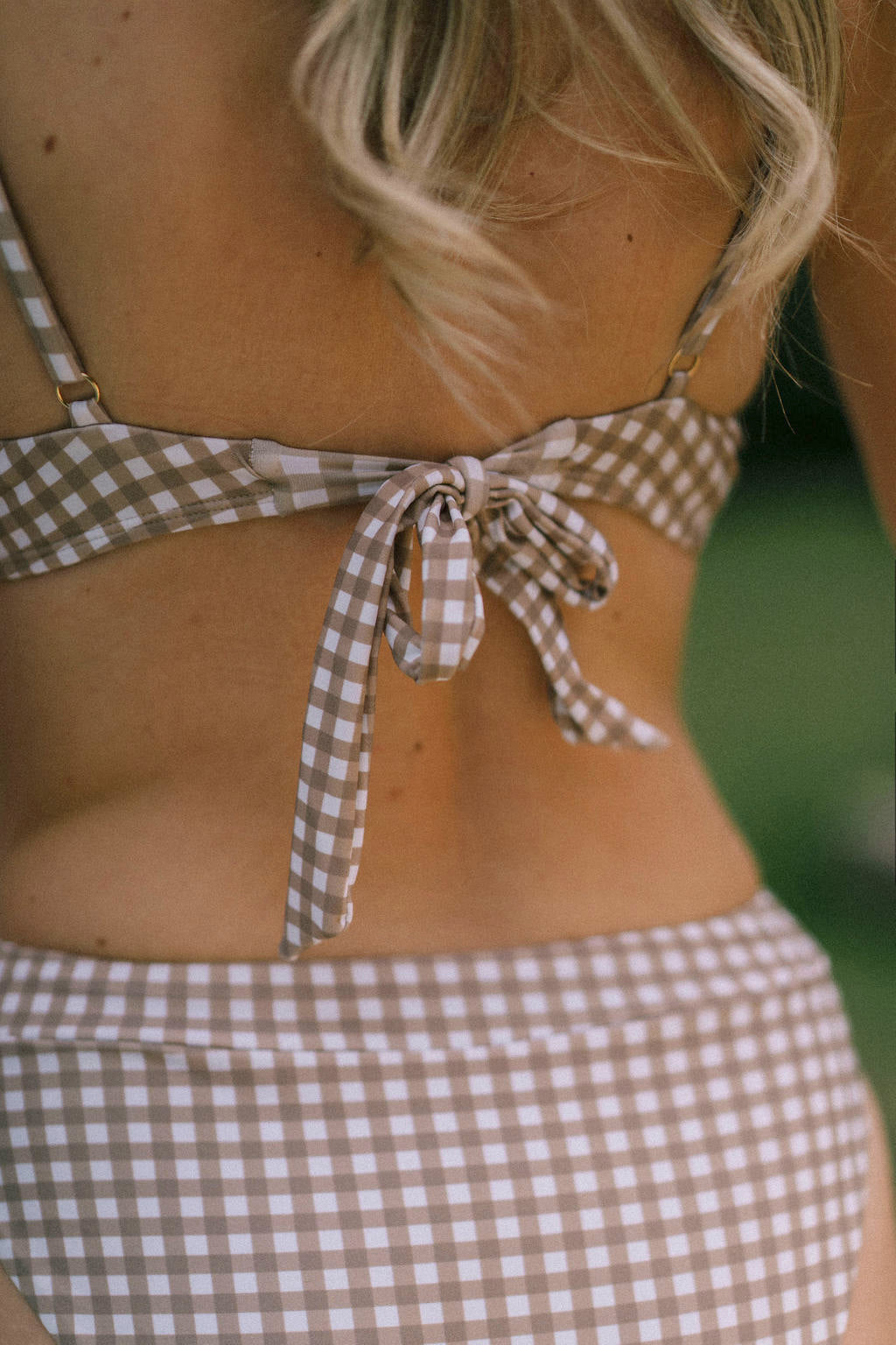 Capri Bikini Top - Summer Gingham